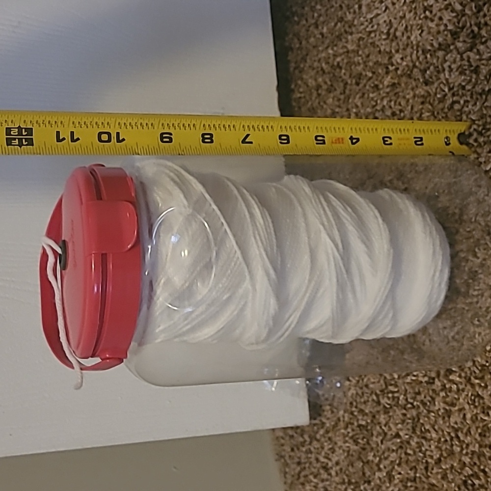 Yarndrum Yarn holder Snapware snapcap keep yarn clean and handy knit or crochet!